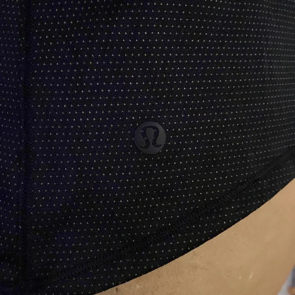 Lululemon Pushing Limits Shelf Bra Tank black w/ micro dots sz 8 perfect cond - Picture 5 of 9
